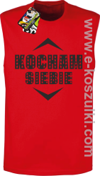 Kocham siebie - bezrękawnik męski czerwony
