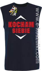 Kocham siebie - bezrękawnik męski granatowy