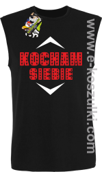 Kocham siebie - bezrękawnik męski czarny