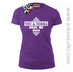 You & Vodka - koszulka damska - fioletowy