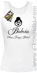 Babcia VectorClipart - top damski z imieniem babci biały