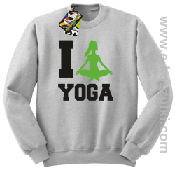 I love YOGA - bluza bez kaptura melanż