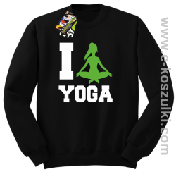 I love YOGA - bluza bez kaptura czarny