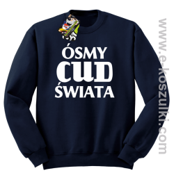 Ósmy cud świata - bluza bez kaptura granatowa