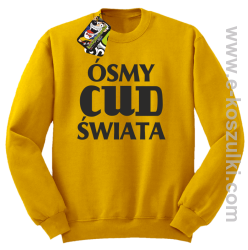 Ósmy cud świata - bluza bez kaptura żółta