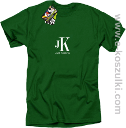 JK Just Kidding - koszulka męska zielona