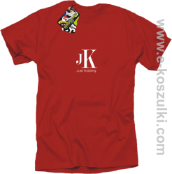 JK Just Kidding - koszulka męska czerwona