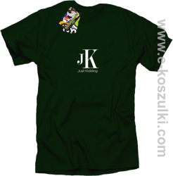 JK Just Kidding - koszulka męska butelkowa