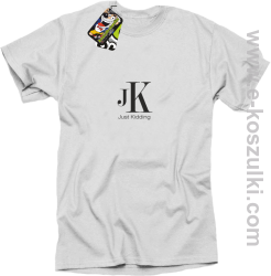 JK Just Kidding - koszulka męska biała