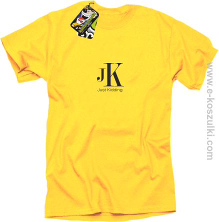 JK Just Kidding - koszulka męska żółta