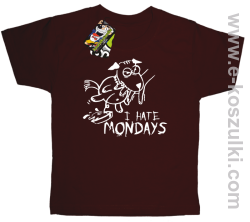 I hate mondays - koszulka dziecięca brązowy