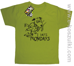 I hate mondays - koszulka dziecięca kiwi