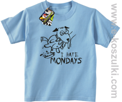 I hate mondays - koszulka dziecięca błękitny
