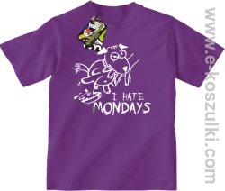 I hate mondays - koszulka dziecięca fioletowy