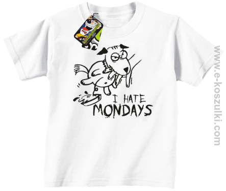 I hate mondays - koszulka dziecięca biały