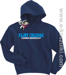 Fajny chłopak bluza dziecięca - granatowy