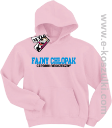 Fajny chłopak bluza dziecięca - różowy