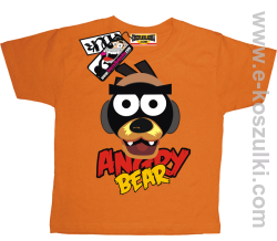 Angry bear koszulka dziecięca - pomarańczowy
