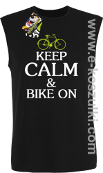 Keep Calm & Bike On - bezrękawnik męski czarny