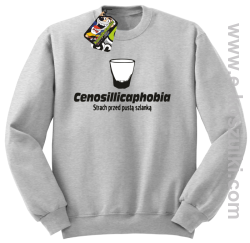 Cenosillicaphobia strach przed szklanką - bluza bez kaptura melanż