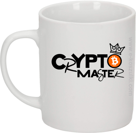 CryptoMaster CROWN - kubek biały 330 ml 