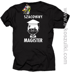 Szacowny MAGISTER - koszulka męska czarna