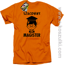 Szacowny MAGISTER - koszulka męska pomarańczowa