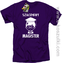 Szacowny MAGISTER - koszulka męska fioletowa