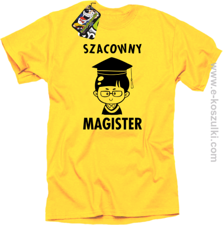 Szacowny MAGISTER - koszulka męska żółta