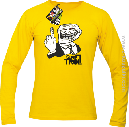 SUPER TROLL FACE FuckUP - longsleeve męski 