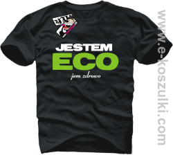 Jestem ECO - koszulka męska - czarny