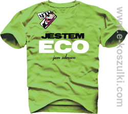 Jestem ECO - koszulka męska - kiwi