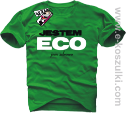 Jestem ECO - koszulka męska - zielony