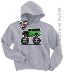 Monster green car bluza dziecięca - melanż