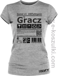 Gracz GAMER - t-shirt damski melanż 