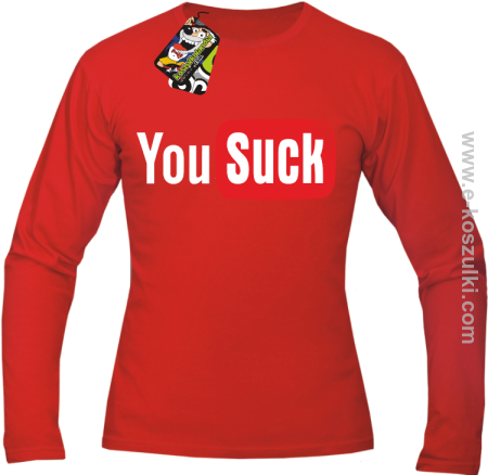 YOUSUCK ale Parody YT - longsleeve męski 