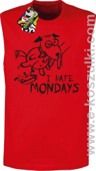 I hate mondays - bezrękawnik męski czerwony
