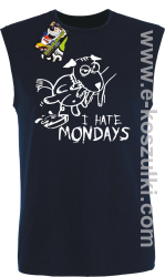 I hate mondays - bezrękawnik męski granatowy
