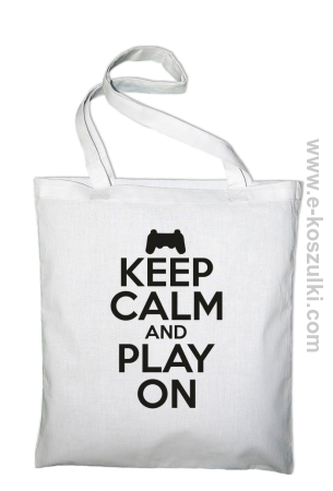 Keep calm and play on konsola - Eco torba