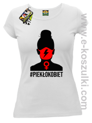 Piekło Kobiet kobieta w maseczce - t-shirt damski biały