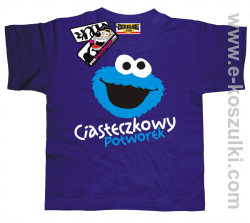 Ciasteczkowy potwór koszulka dziecięca - fioletowy