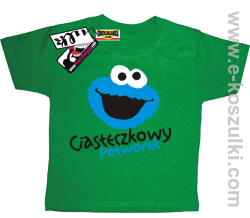 Ciasteczkowy potwór koszulka dziecięca - zielony