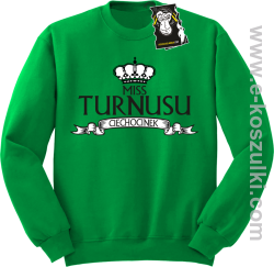 Miss turnusu Ciechocinek - śmieszna bluza z nadrukiem bez kaptura zielona