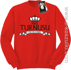 Miss turnusu Ciechocinek - śmieszna bluza z nadrukiem bez kaptura czerwona