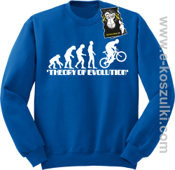 Theory of evolution - bluza sportowa bez kaptura niebieska