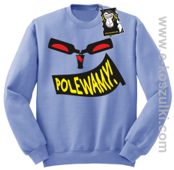 Polewamy - bluza dla barmana bez kaptura błękitna