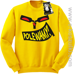 Polewamy - bluza dla barmana bez kaptura żółta