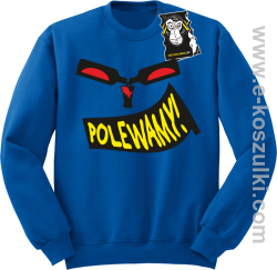 Polewamy - bluza dla barmana bez kaptura niebieska