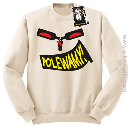 Polewamy - bluza dla barmana bez kaptura beżowa
