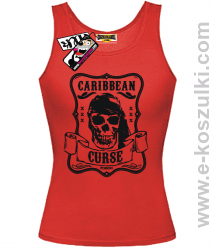 Caribbean Curse - top damski - czerwony